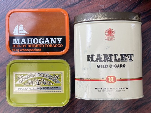 Old vintage tobacco tins - old,