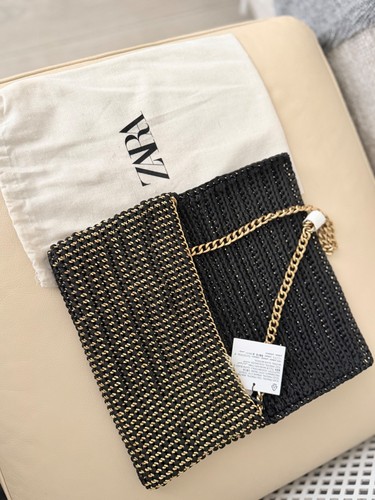 Zara metallic woven chain - zara,