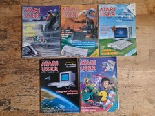 Lot Of 5 Atari User Magazines 