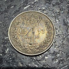 1873 Silver Fourpence Maundy