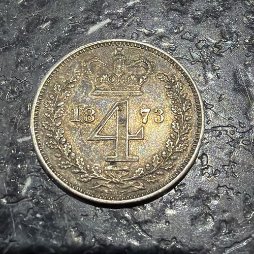 1873 silver fourpence - fourpence, maundy