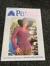 Patons Crochet Pattern Booklet PBN0000-02957 12+Designs Diploma Gold 4ply And DK