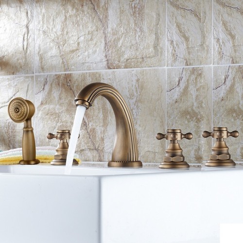 Antique brass holes bathroom - antique,