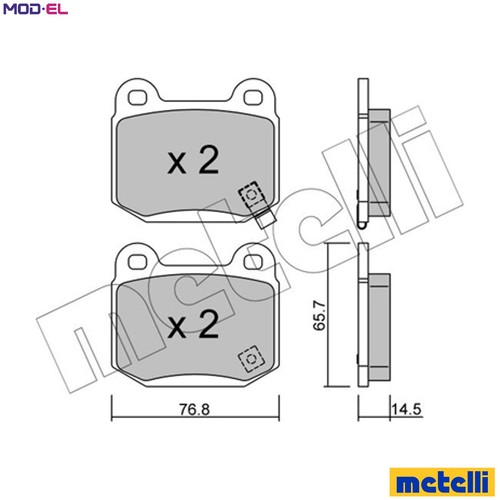 Brake pad set - set, disc