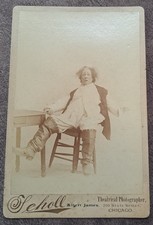 Cabinet Card Photo Albert James D`Oyly Carte Gilbert & Sullivan Theatre actor