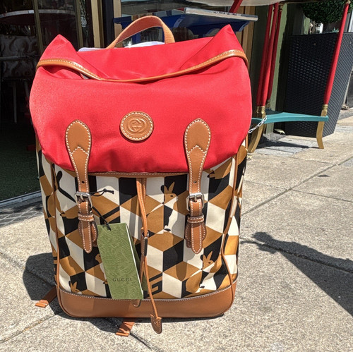 Gucci geometric canvas - gucci,