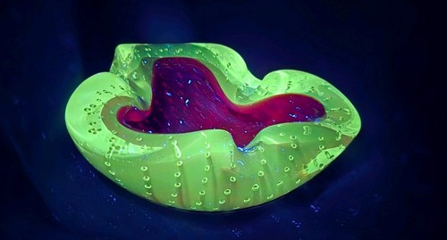 Vintage murano red art glass - art,