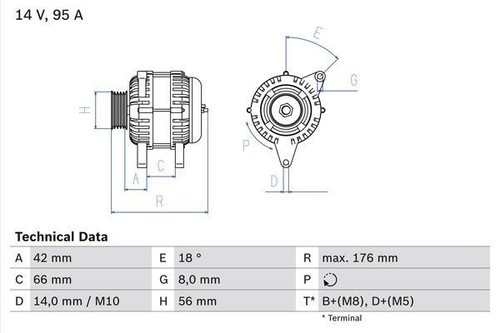 Bosch alternator for citroen - bosch,