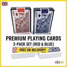 Waterproof PVC Plastic Playing Cards 5.8x8.8cm Washable Bridge Game