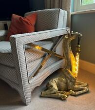Seated Giraffe - Large Floor Light / Desk Lamp - Gold - 61cm High - Quirky