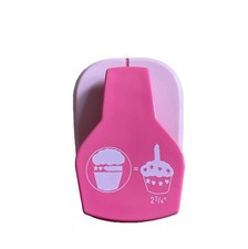 Dovecraft Paper Puncher paper punch cupcakes Shape  2 3/4” Used pink craft