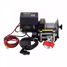 12V/24V 2000-Pound Mini Electric Winch ATV Winch DC Portable with Remote Control