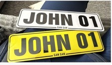 Mobility Scooter Number Plate