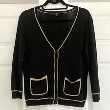 Hobbs Black V Neck Cardigan