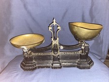 Antique Victorian W T Avery Cast Iron & Brass Scales.