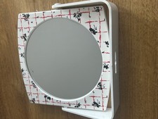 70s 80s West German Plastic Free Standing Mirror Vanity Mirror