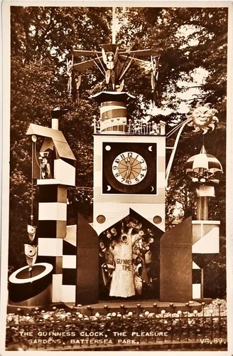 Postcard guinness clock - postcard,