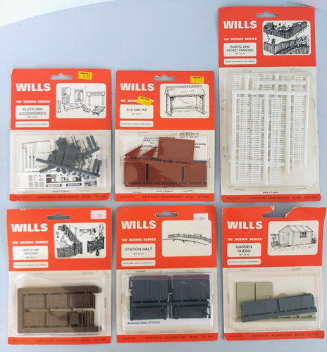 Wills model kits station - model,