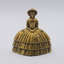 Vintage Brass Crinoline Lady Bell Antique  Collectable No clanger