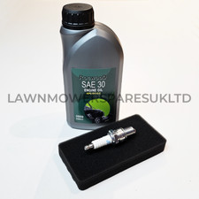 Air Filter, Spark Plug & Oil