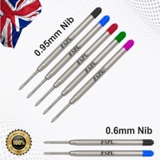 PARKER COMPATIBLE BALL POINT PEN REFILL INK 0.95mm or 0.6mm Nib - SAME DAY