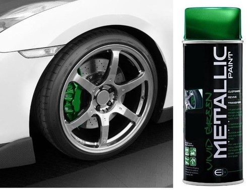 Metallic green brake caliper - metallic,
