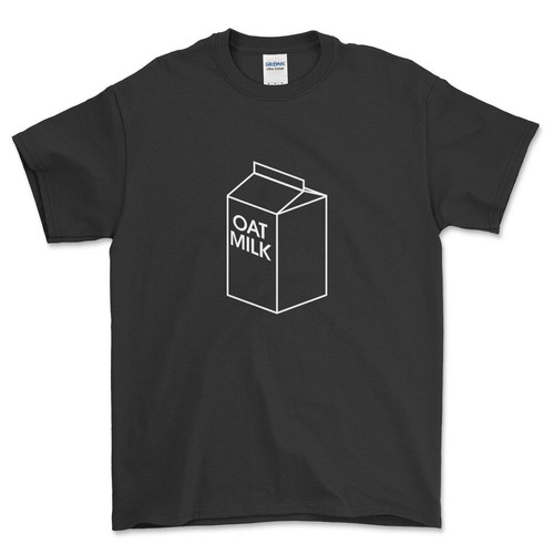 Oat milk carton shirt - milk, in