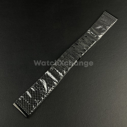 Black metal steel mesh strap - steel,