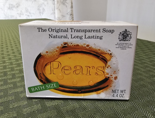 Vtg pears transparent soap - pears,