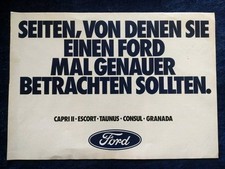 Ford Escort Consul Taunus Granada Capri II brochure 6.1974
