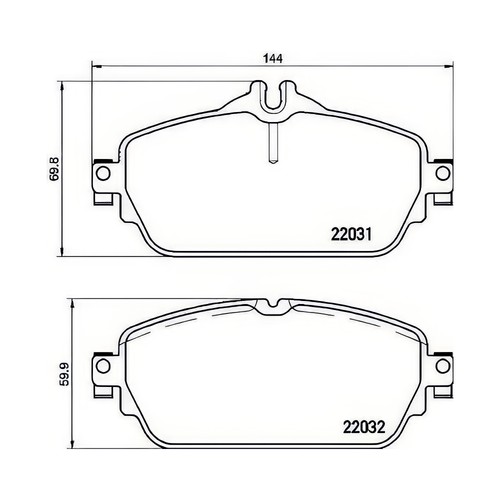 Brembo brake pad set - brembo,