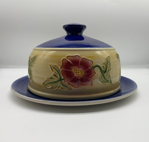 Floral pottery dome - pottery,