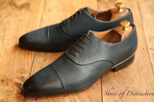 Moreschi blue woven - woven, leather