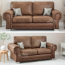 Tan Brown Faux Suede Leather