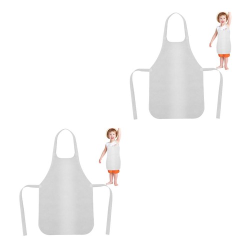 Children non woven apron - children, white