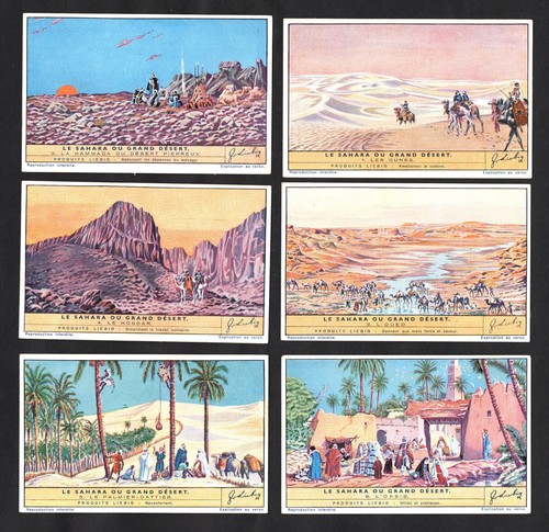 Liebig cards set sahara - cards,