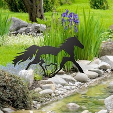 Garden Horse Decor Iron Metal