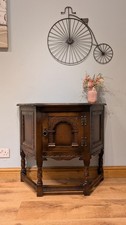 Old Charm Oak Vintage Cupboard