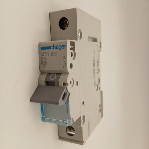 Hager mcb amp single pole - mcb,
