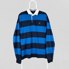 Gant Blue Striped Rugby Polo
