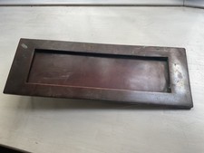 Very large antique 14" brass letter box