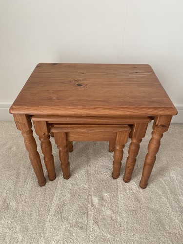 Wooden three piece nest - wooden,