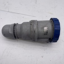 Scame Optima 63A 2P+E 230V IP67 Blue Commando Coupler Socket Female 318.6343