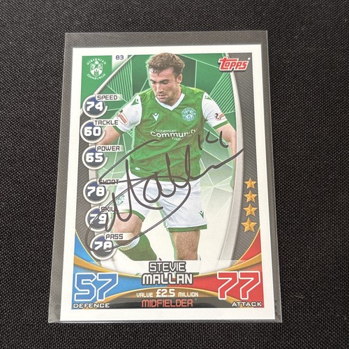 Signed stevie mallan hibernian - signed,