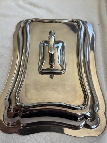 Antique silver plated serving - silver,