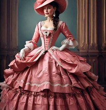 Vintage Pink Victorian Prom