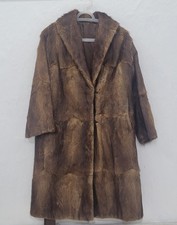 🔥STUNNING Vintage Real Rabbit Fur Coat Luxurious Soft Brown Excellent Condition