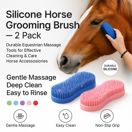 Horse grooming brush set - grooming,