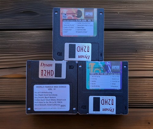 Vintage midi song files floppy - vintage,