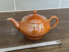Teapot Orange LustreWare Retro